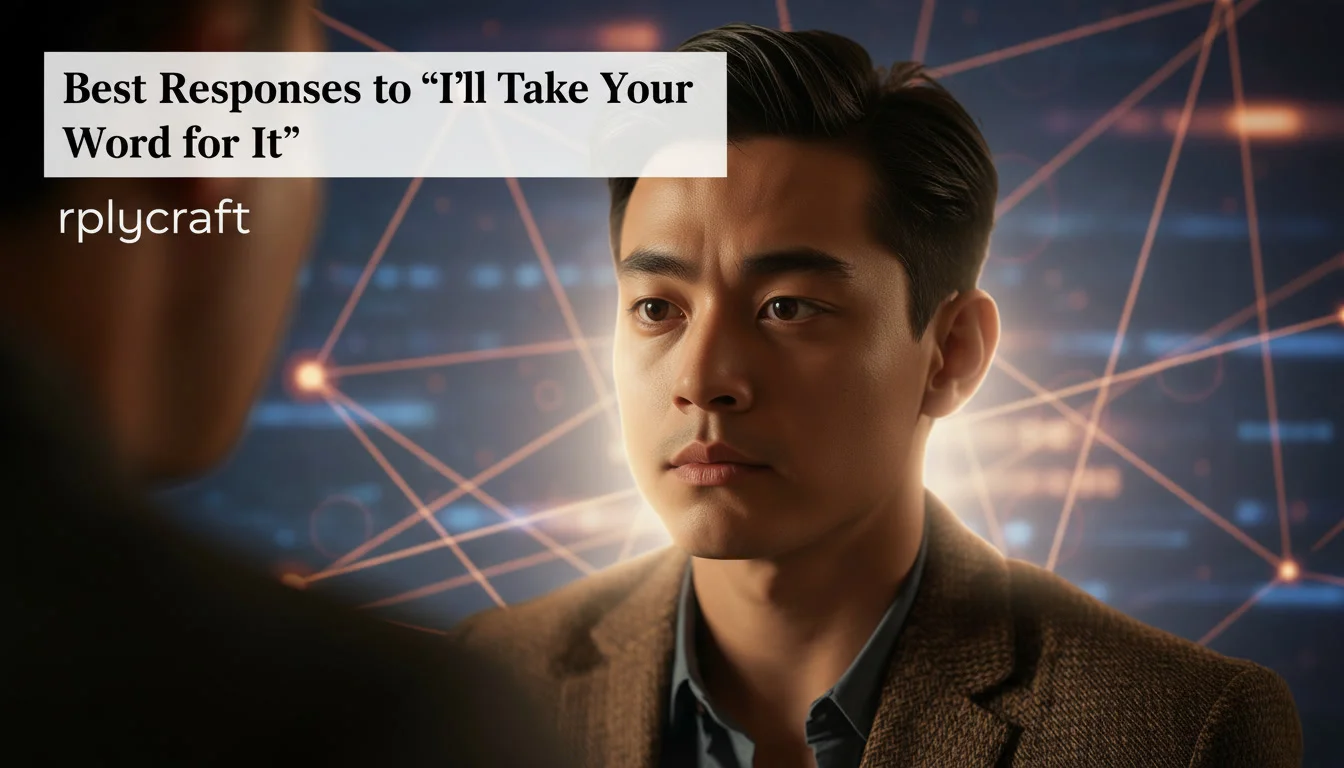 Best Responses to “I’ll Take Your Word for It”