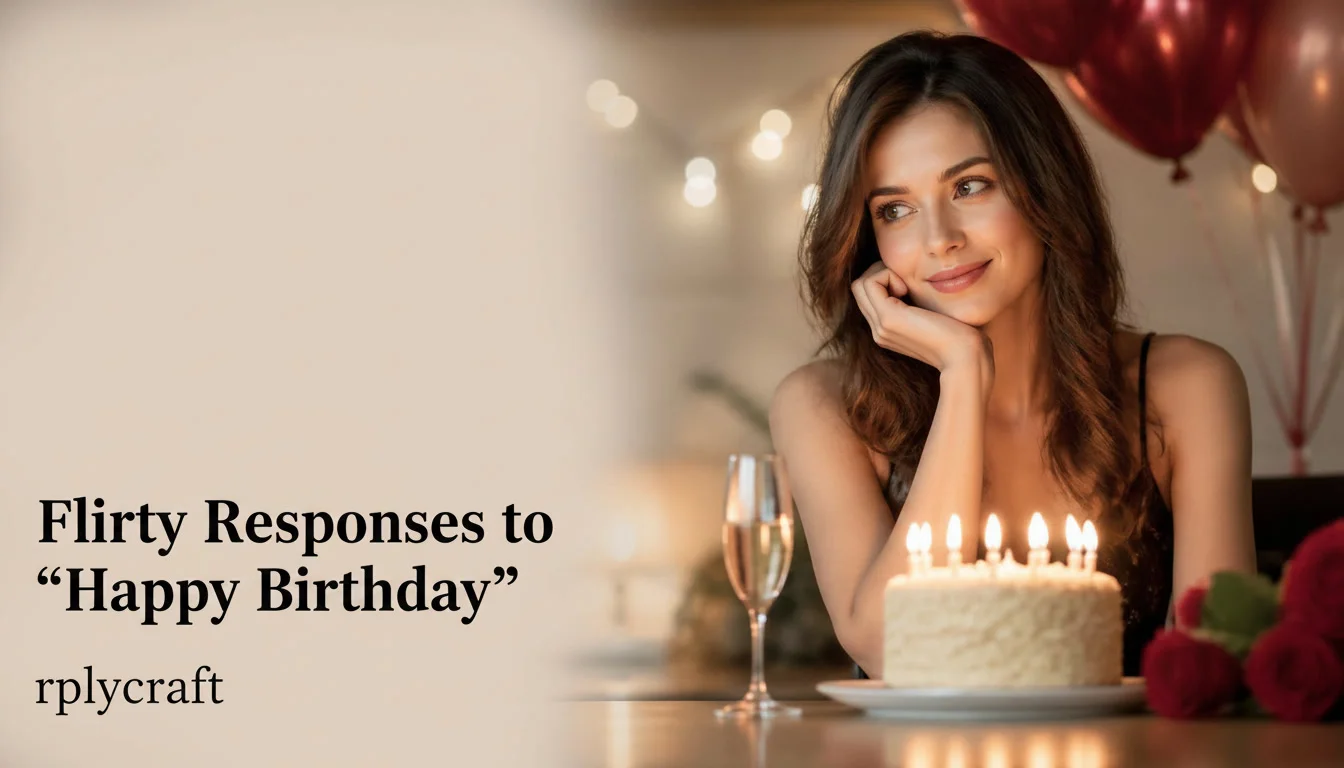 Flirty Responses to “Happy Birthday”