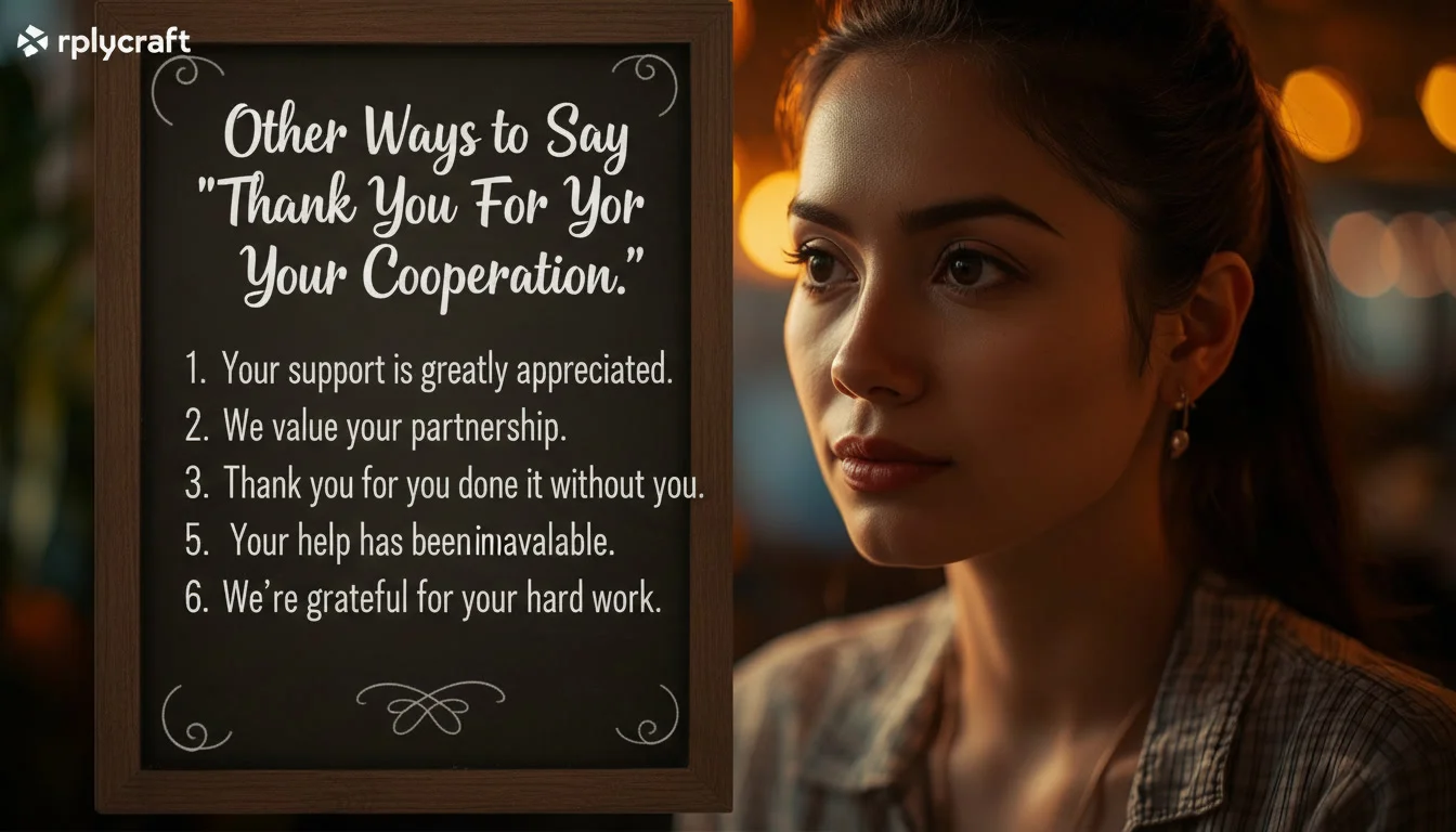 Other Ways to Say ‘Thank You For Your Cooperation.’