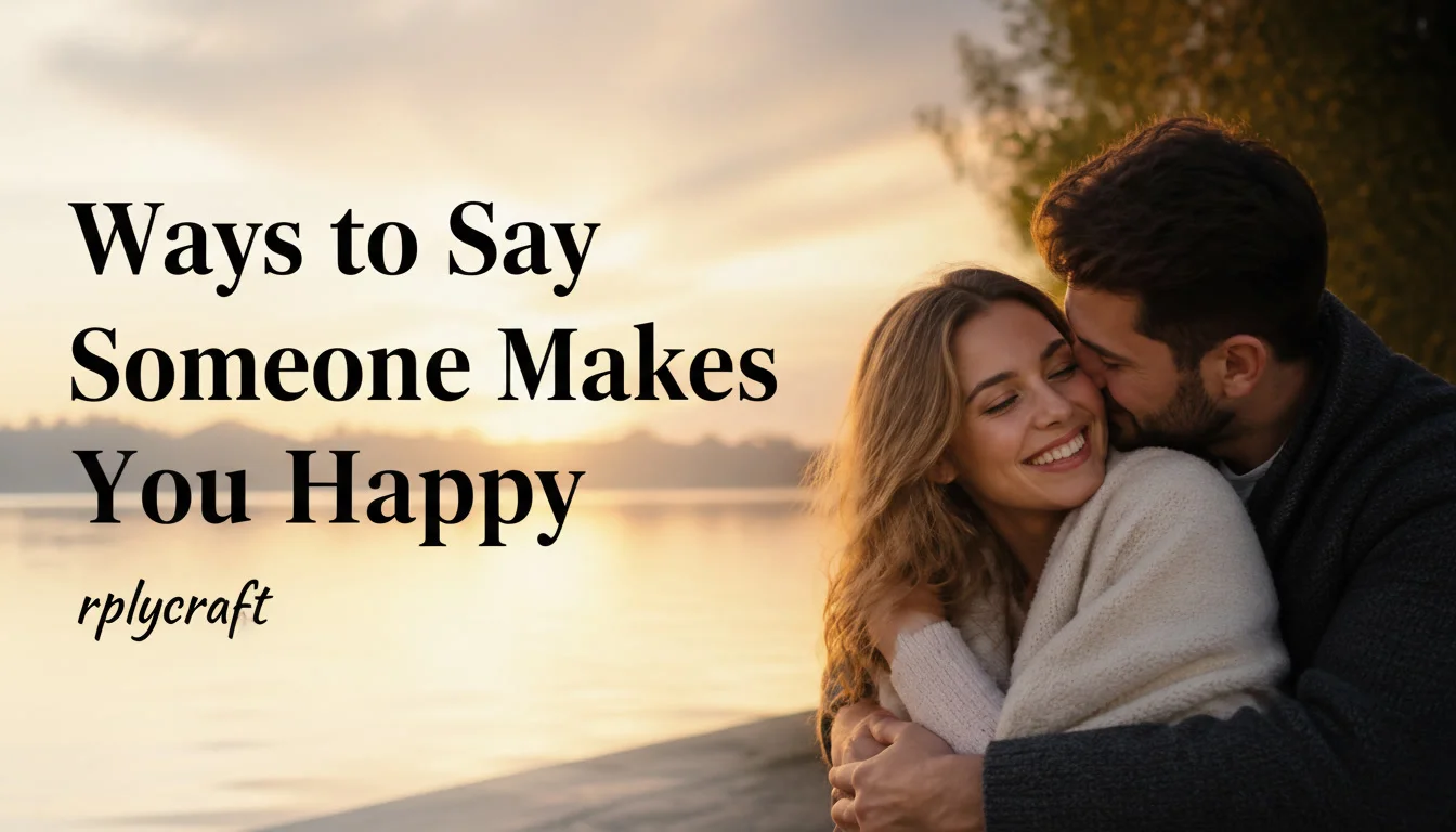 Ways to Say Someone Makes You Happy