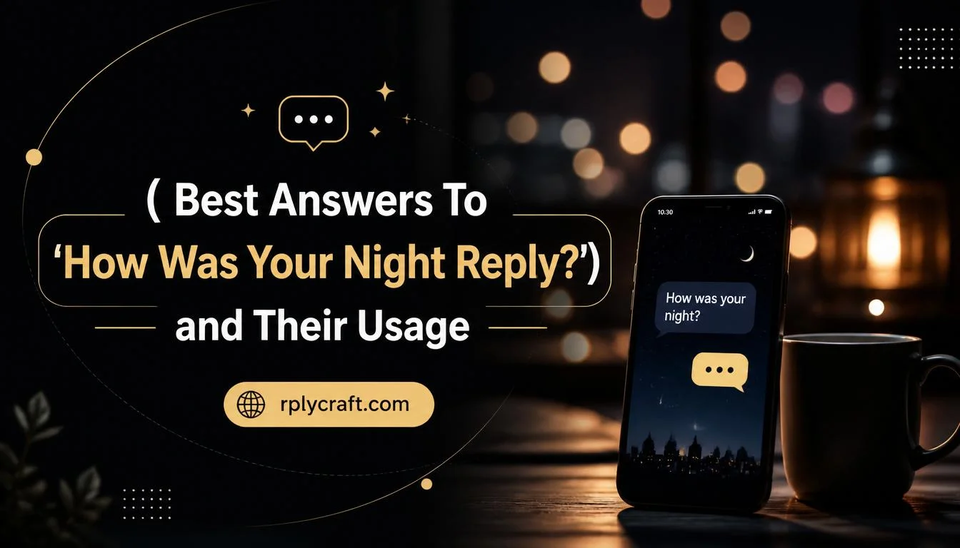 Best Answers To ‘How Was Your Night Reply?’