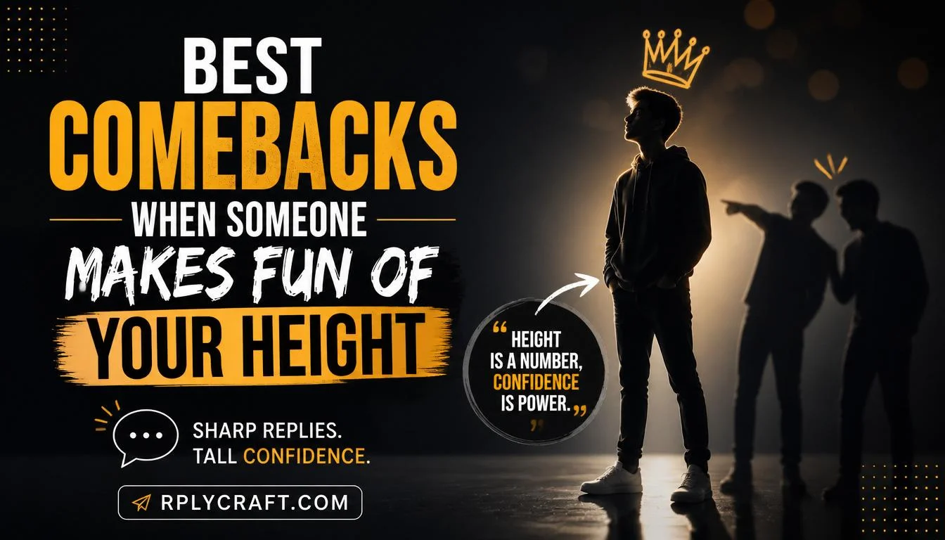 Best Comebacks When Someone Makes Fun Of Your Height