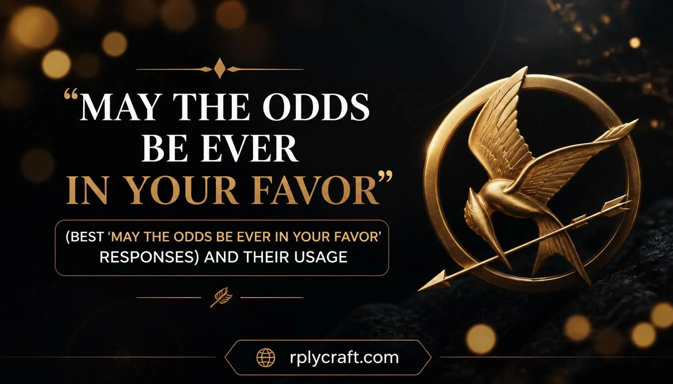 Best âMay The Odds Be Ever In Your Favorâ Responses