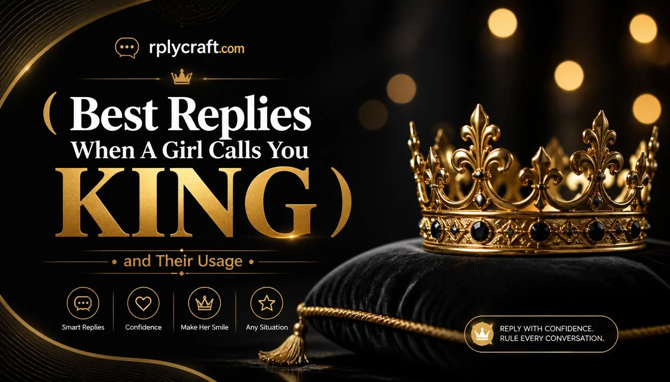 Best Replies When A Girl Calls You King