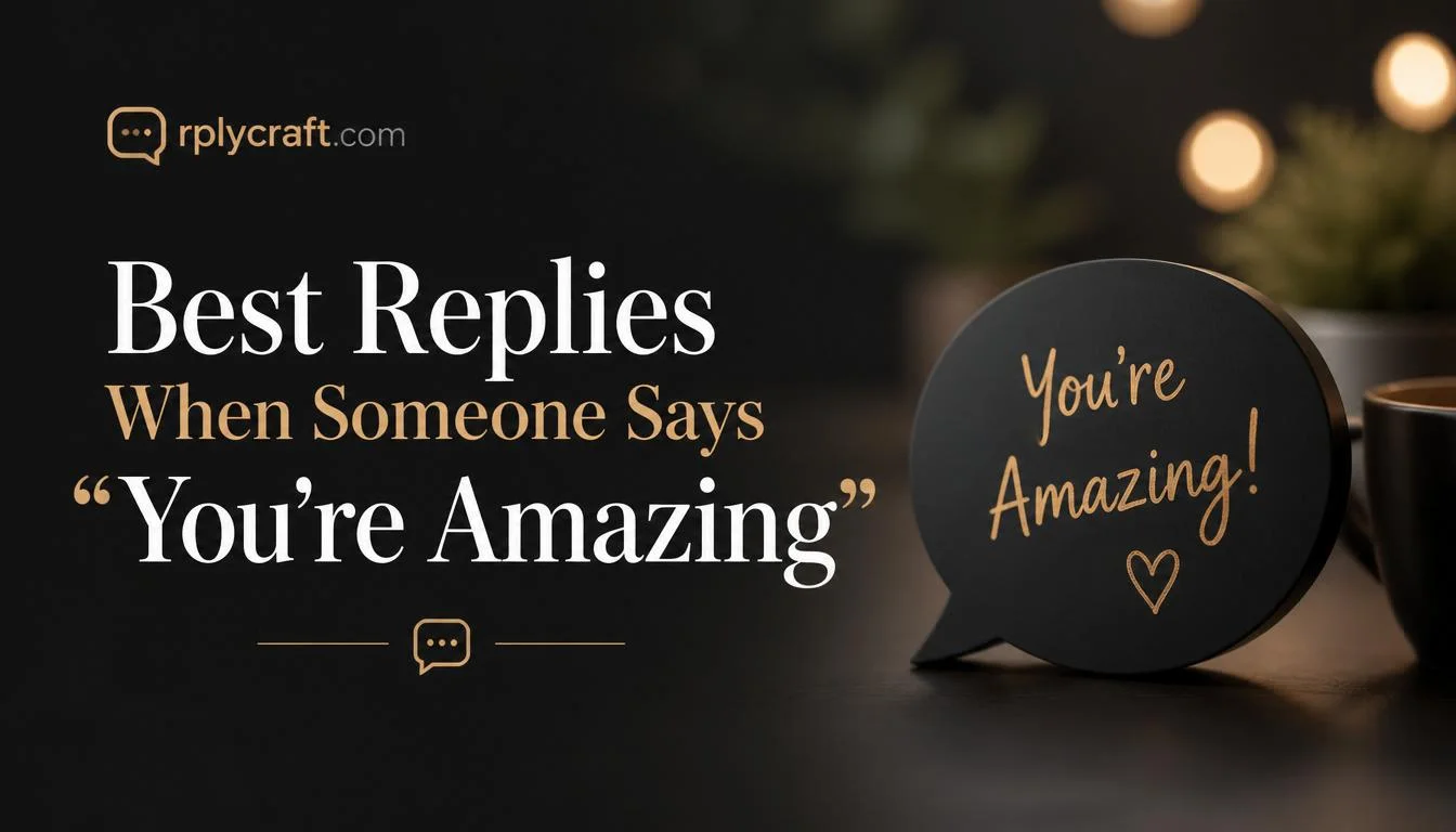 Best Replies When Someone Says “You’re Amazing”