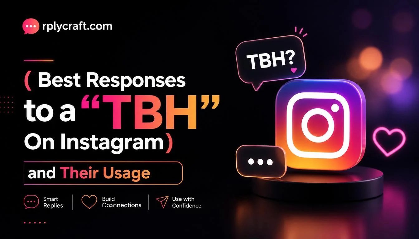 Best Responses to a “TBH” On Instagram