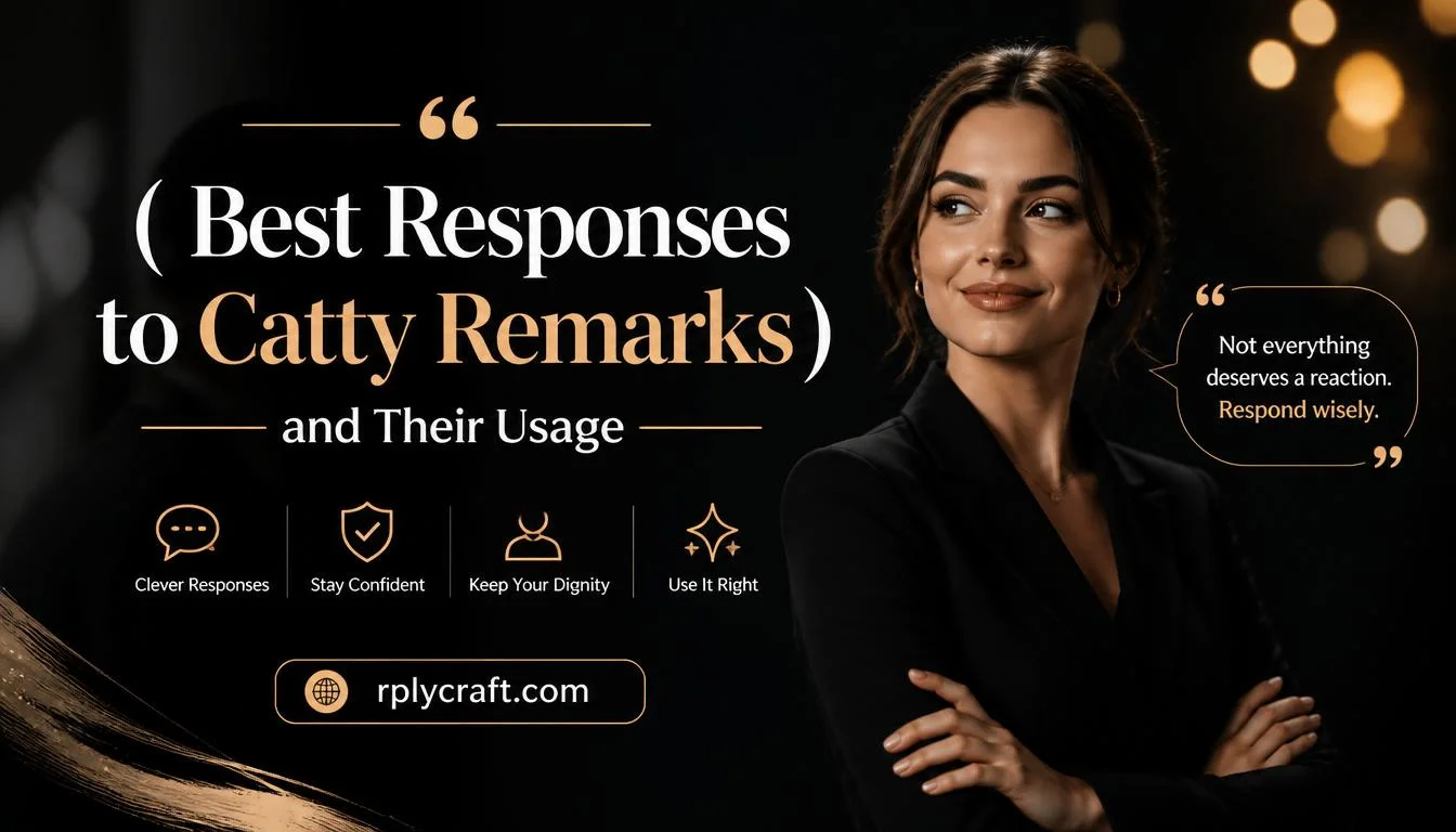 Best Responses to Catty Remarks