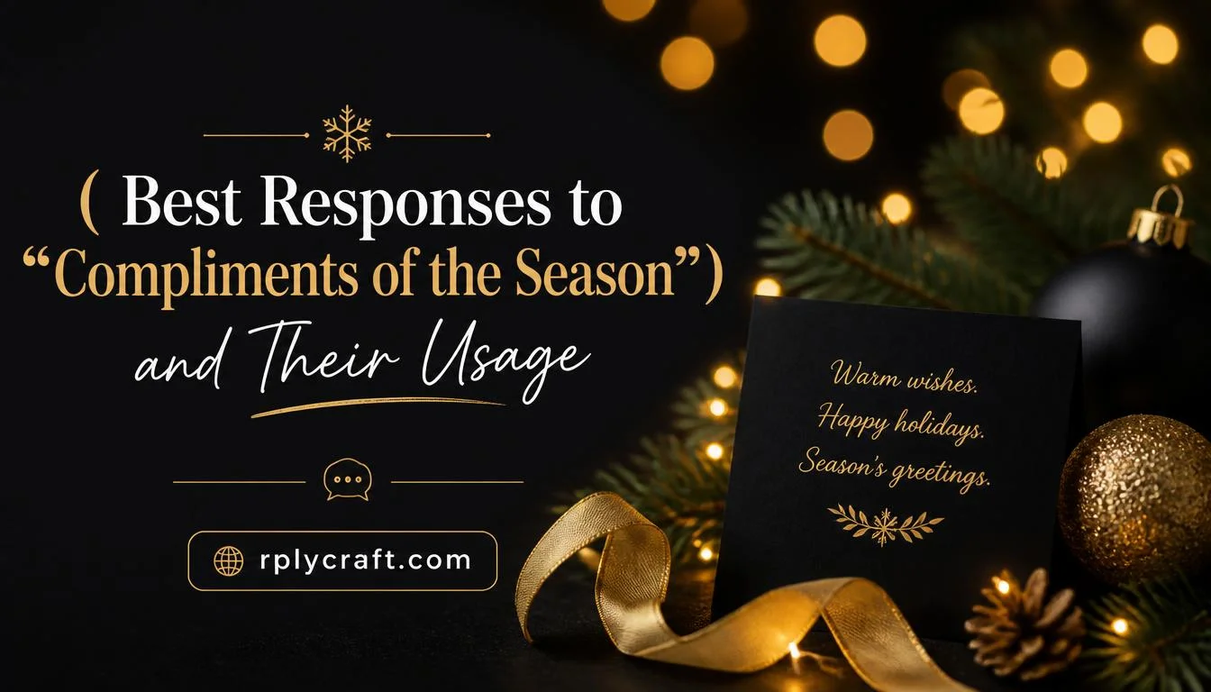 Best Responses to “Compliments of the Season”