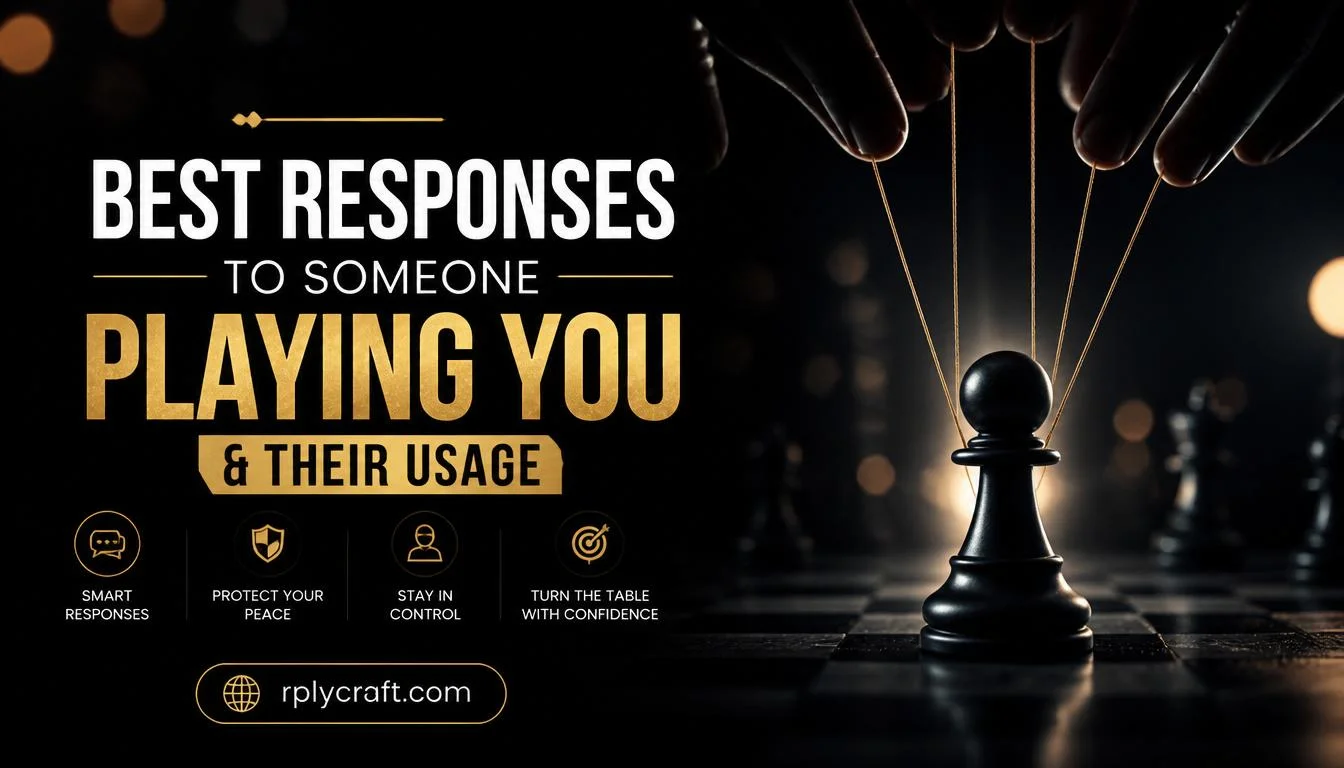 Best Responses To Someone Playing You