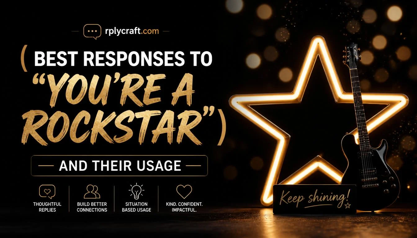 Best Responses to “You’re A Rockstar”