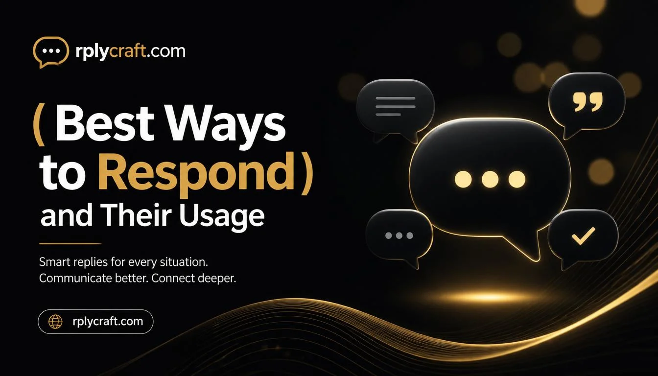 Best Ways to Respond