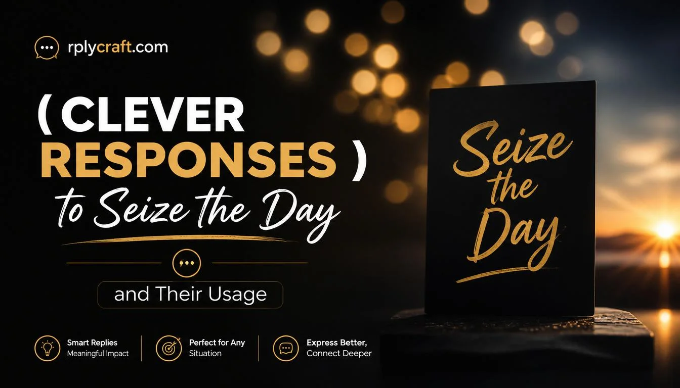Clever Responses to Seize the Day
