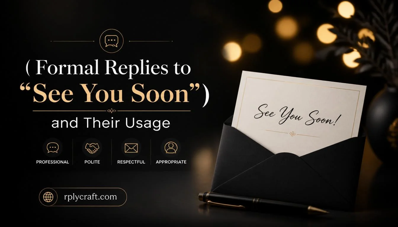 Formal Replies to “See You Soon”