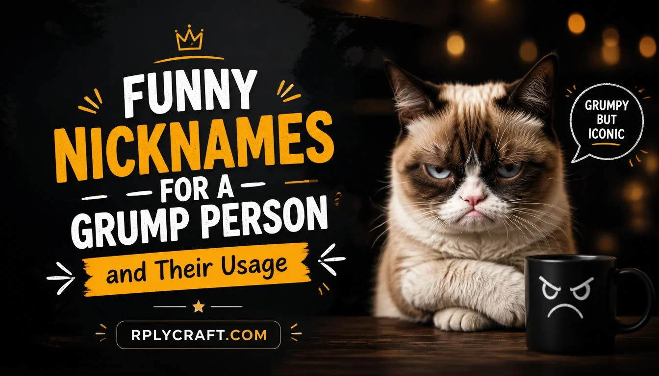 Funny Nicknames for a Grump Person