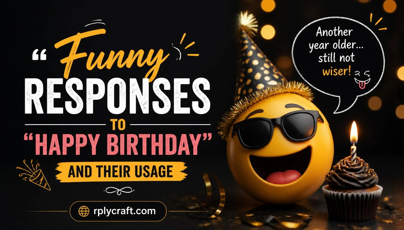 Funny Responses to âHappy Birthdayâ