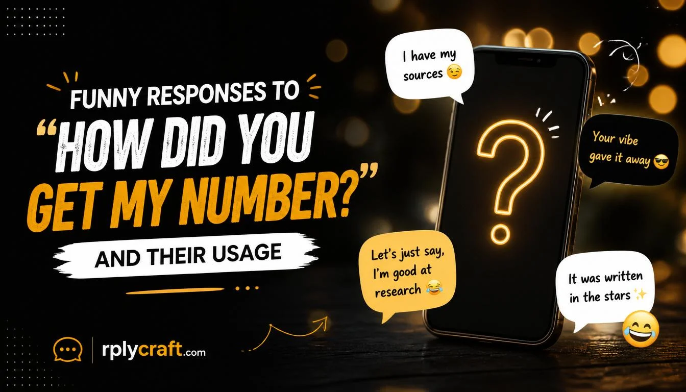 Funny Responses to “How Did You Get My Number?”