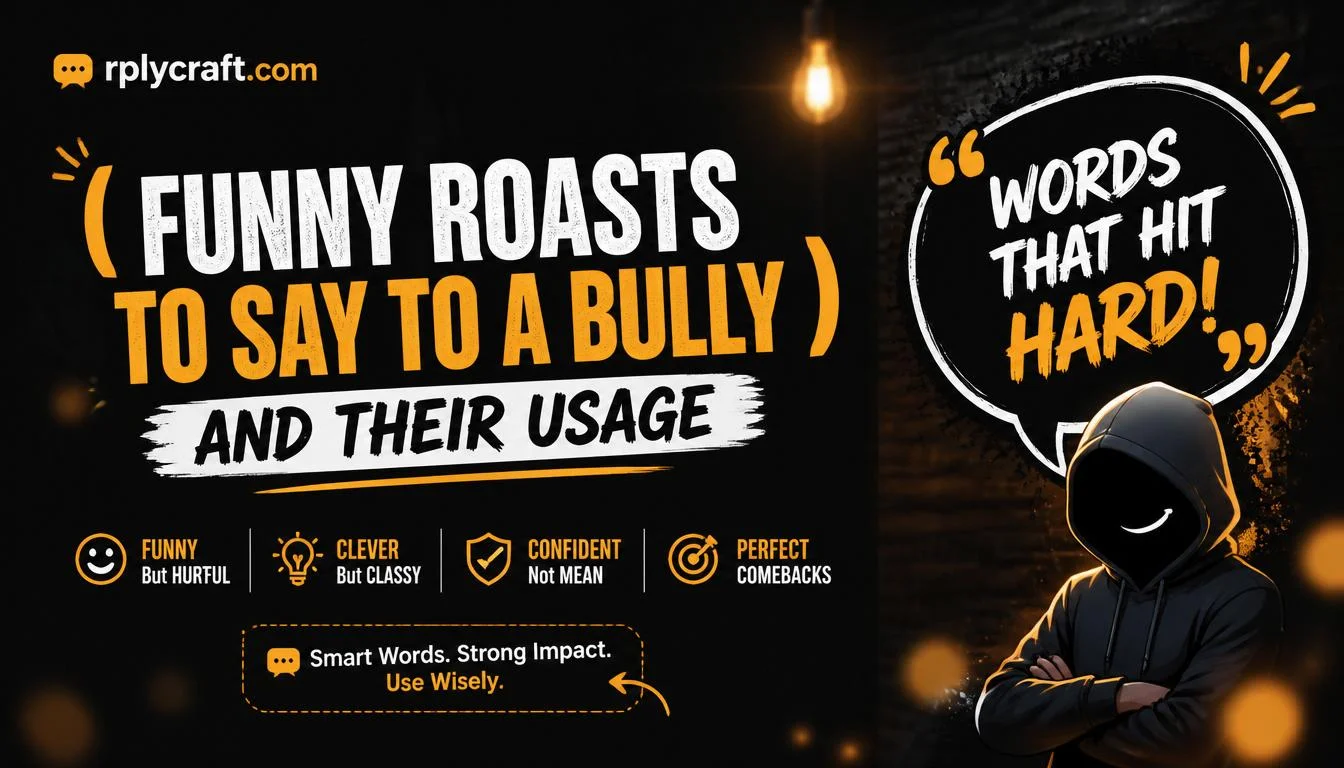 Funny Roasts to Say to A Bully