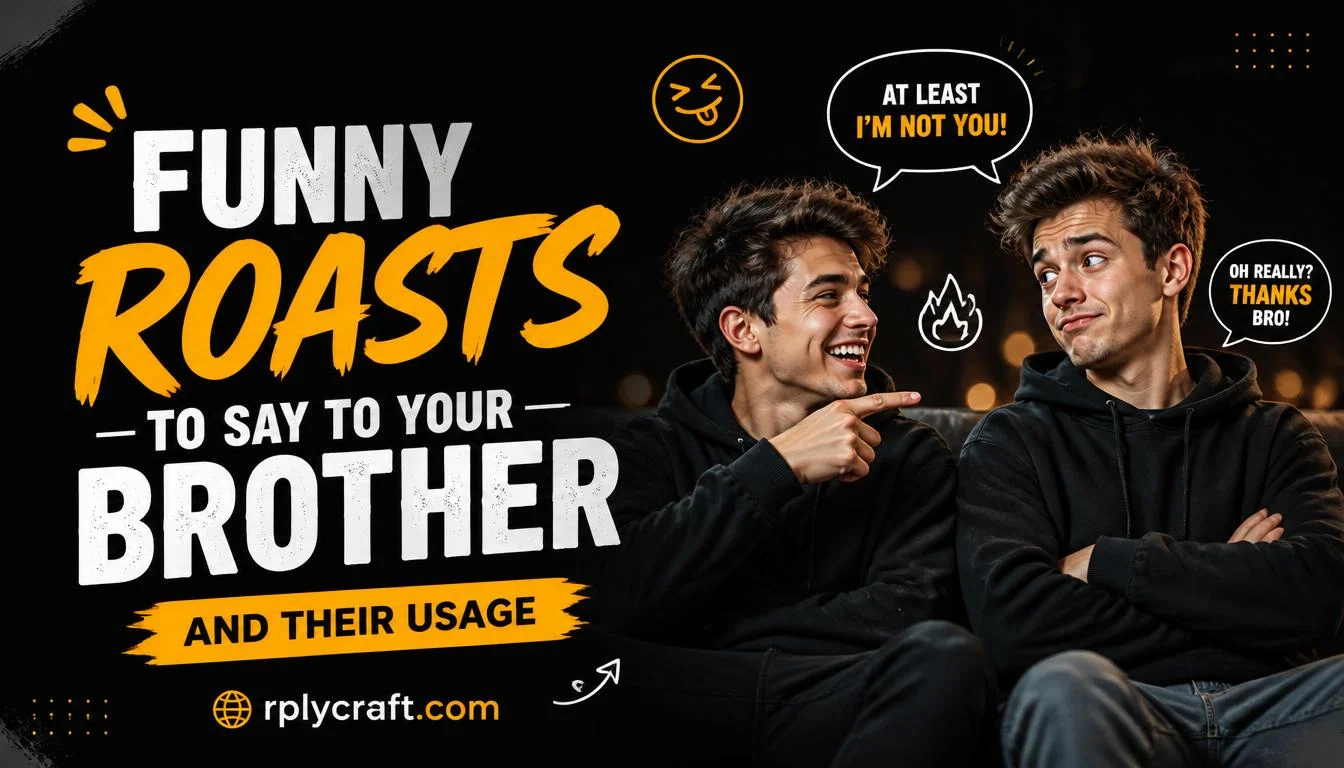 Funny Roasts to Say to Your Brother