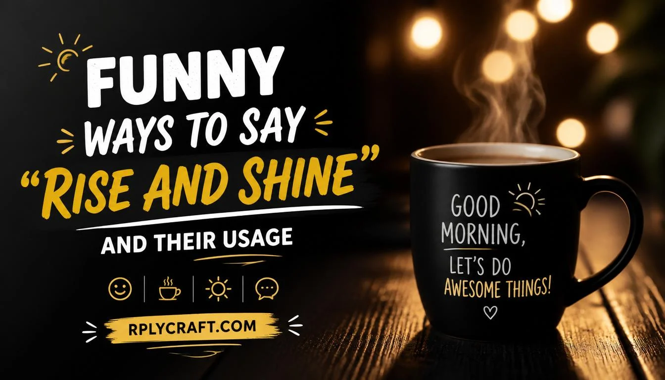 Funny Ways to Say “Rise And Shine”