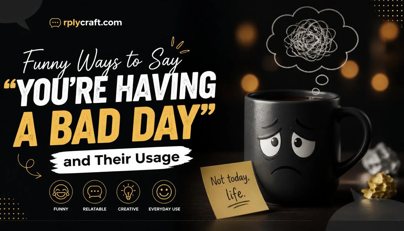 Funny Ways to Say âYouâre Having A Bad Dayâ