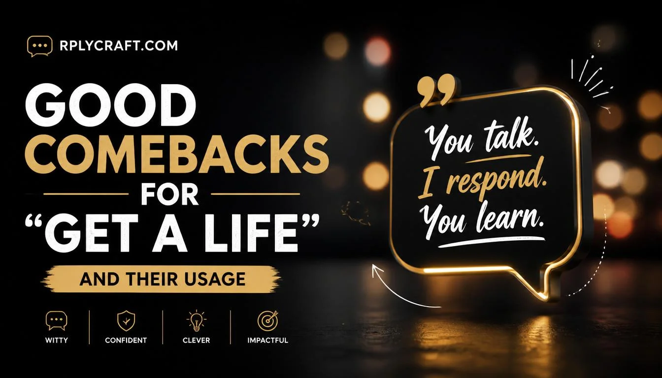 Good Comebacks for “Get a Life”