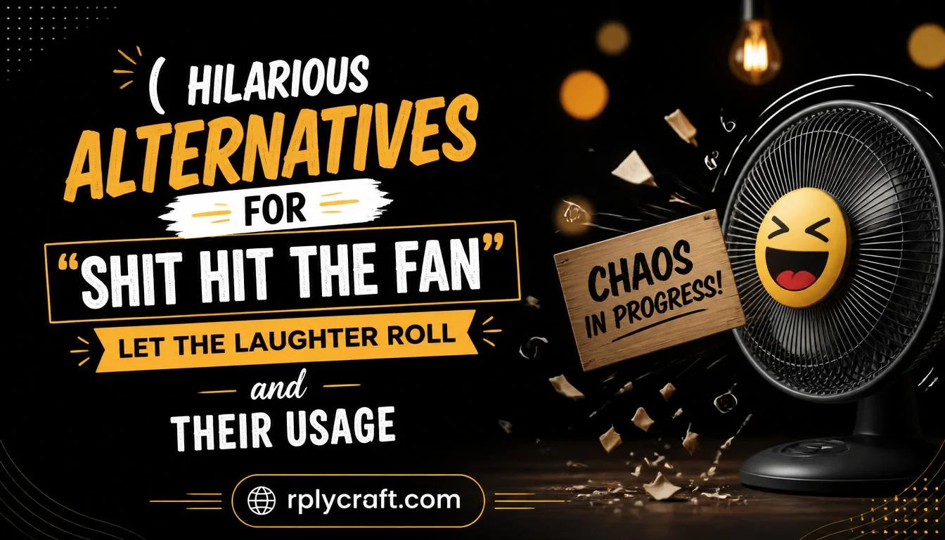 Hilarious Alternatives for “Shit Hit The Fan” : Let the Laughter Roll