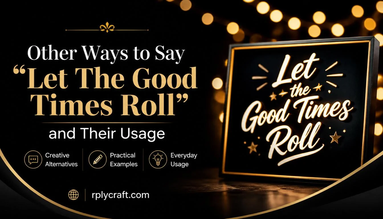 Other Ways to Say âLet The Good Times Rollâ