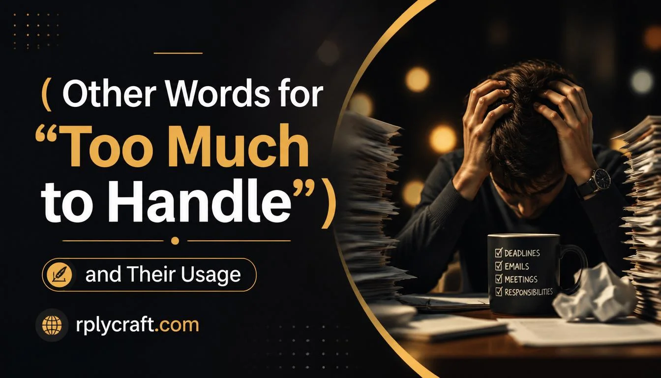 Other Words for “Too Much to Handle