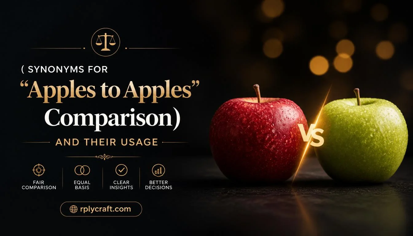 Synonyms For âApples to Applesâ Comparison