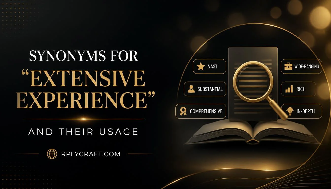 Synonyms for “Extensive Experience” and Their Usage