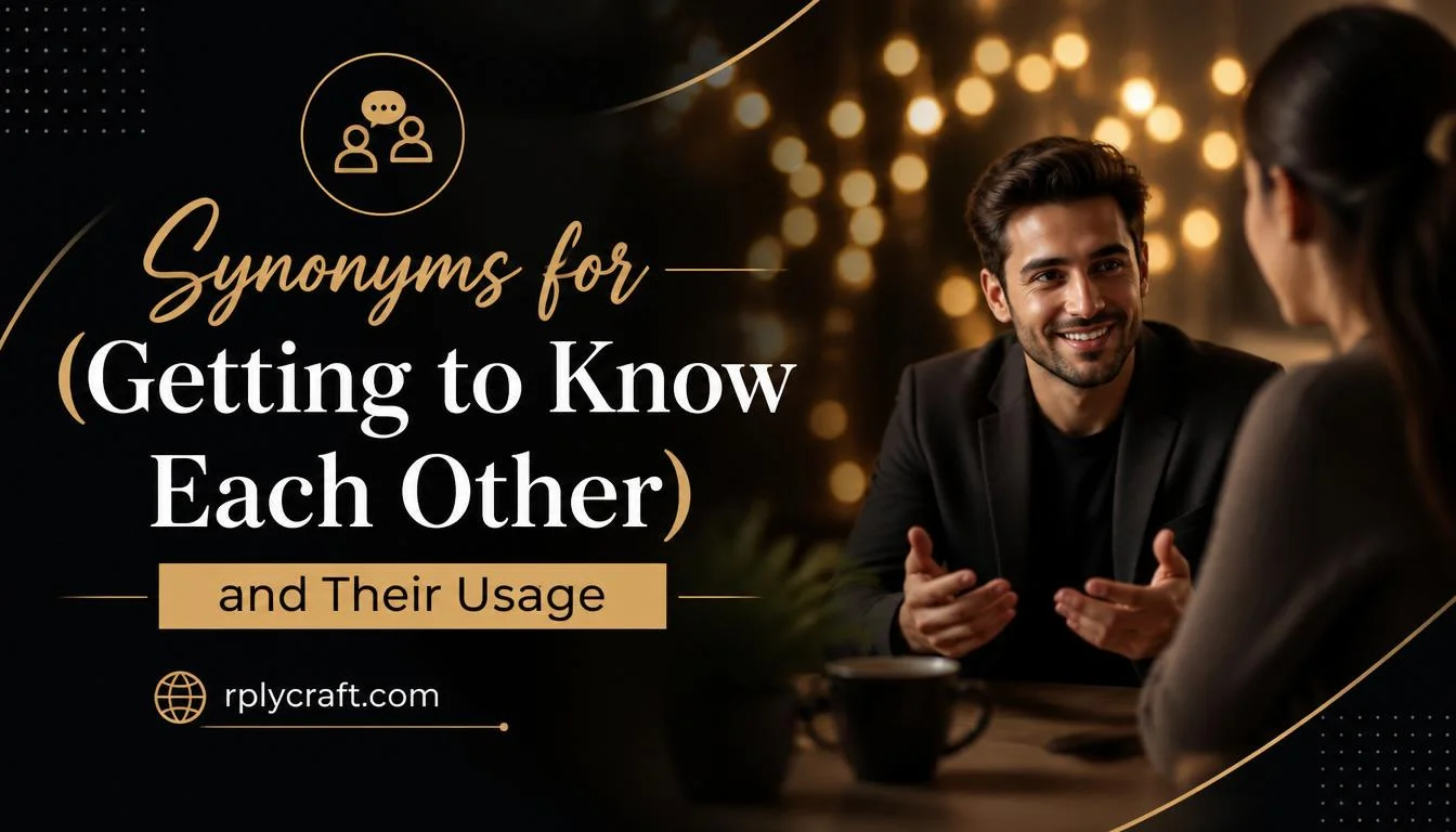 Synonyms for Getting to Know Each Other