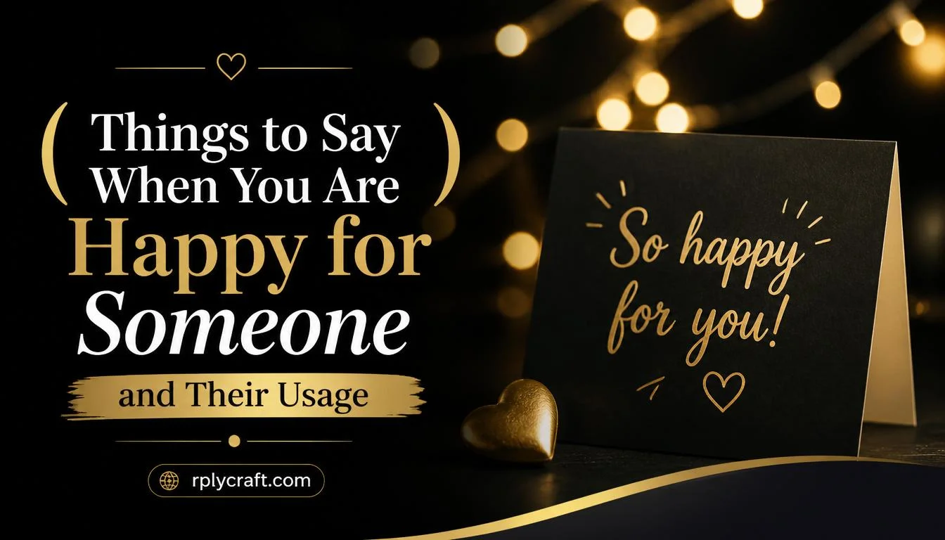 Things to Say When You Are Happy for Someone