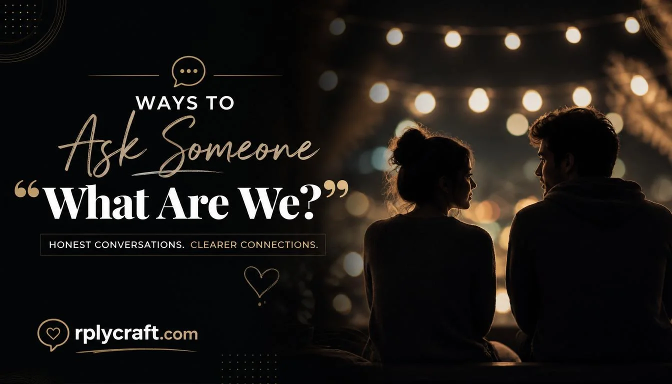 Ways to Ask Someone “What Are We?”