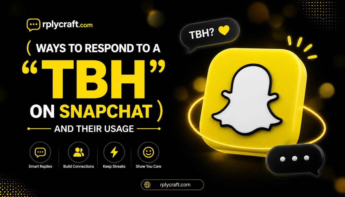 Ways to Respond to a “TBH” On Snapchat